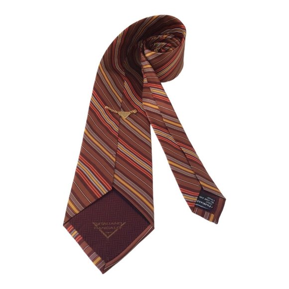 VITALIANO PANCALDI Multicolor Striped Silk Tie Made In Italy  58"/3".3/4 EX CON - Picture 3 of 6